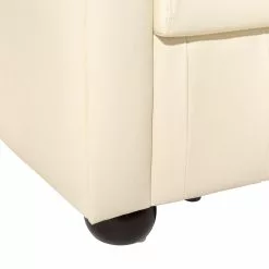 Beliani Sillón En Piel Color Crema CHESTERFIELD -Sillones Ventas undef src sa picid 537534 type whitesh image scaled