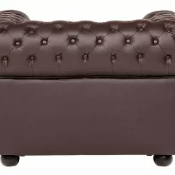 Beliani Sillón En Piel Color Marrón CHESTERFIELD -Sillones Ventas undef src sa picid 538276 type whitesh image scaled