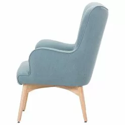 Beliani Sillón Tapizado Con Reposapiés En Azul VEJLE 13 Beliani Sillón Tapizado Con Reposapiés En Azul VEJLE -Sillones Ventas undef src sa picid 540467 type whitesh image scaled