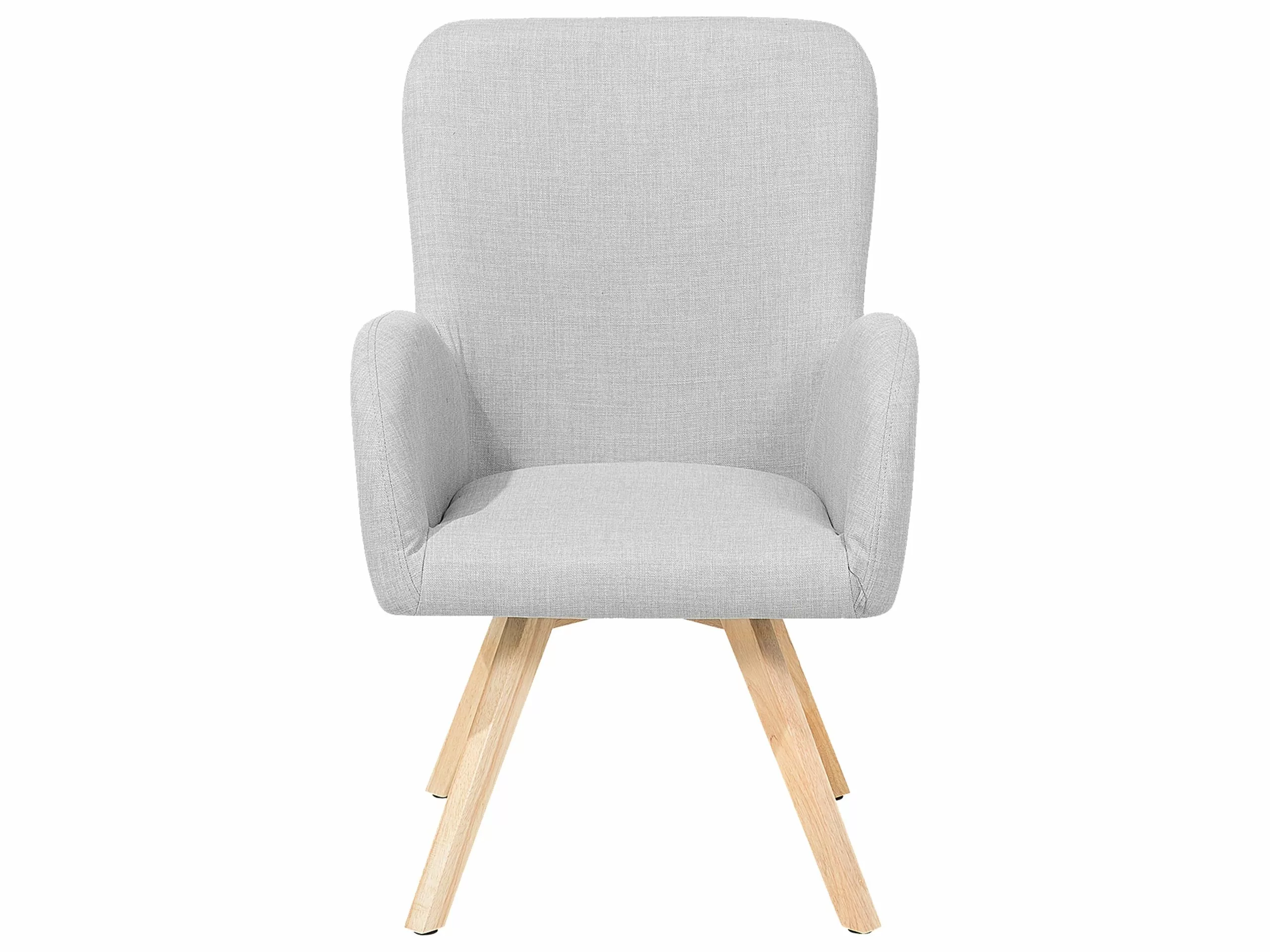 Beliani Sillón Gris Claro BJARN - Imagen 6