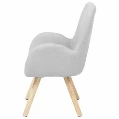 Beliani Sillón Gris Claro BJARN -Sillones Ventas undef src sa picid 546805 type whitesh image scaled