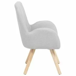 Beliani Sillón Gris Claro BJARN -Sillones Ventas undef src sa picid 546882 type whitesh image scaled