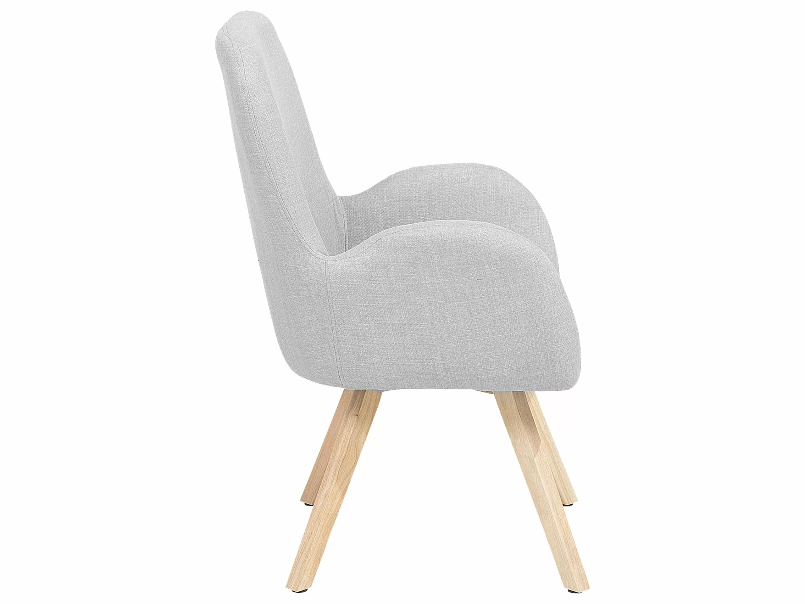 Beliani Sillón Gris Claro BJARN - Imagen 10