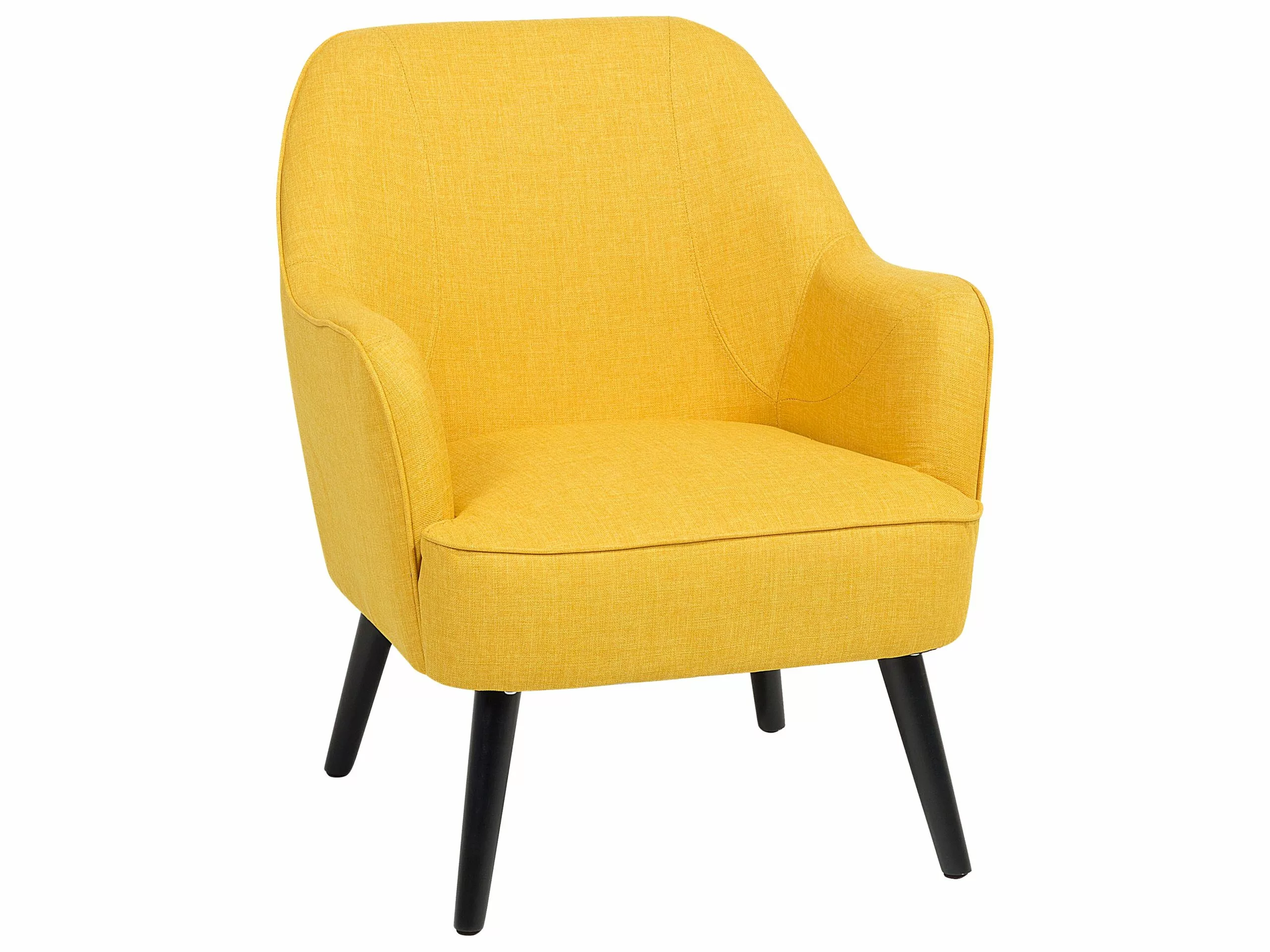 Beliani Sillón Amarillo LOKEN 1 Beliani Sillón Amarillo LOKEN