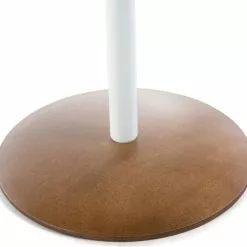 Beliani Mesa De Centro Madera Oscura/blanco ⌀ 40 Cm OREGON -Sillones Ventas undef src sa picid 612286 type whitesh image scaled