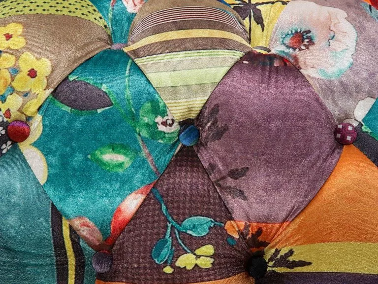 Beliani Sillón Verde/amarillo CHESTERFIELD 6 Beliani Sillón Verde/amarillo CHESTERFIELD - Imagen 6