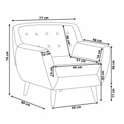 Beliani Sillón De Poliéster Gris/madera Clara MOTALA 19 Beliani Sillón De Poliéster Gris/madera Clara MOTALA -Sillones Ventas undef src sa picid 674570 type whitesh image scaled