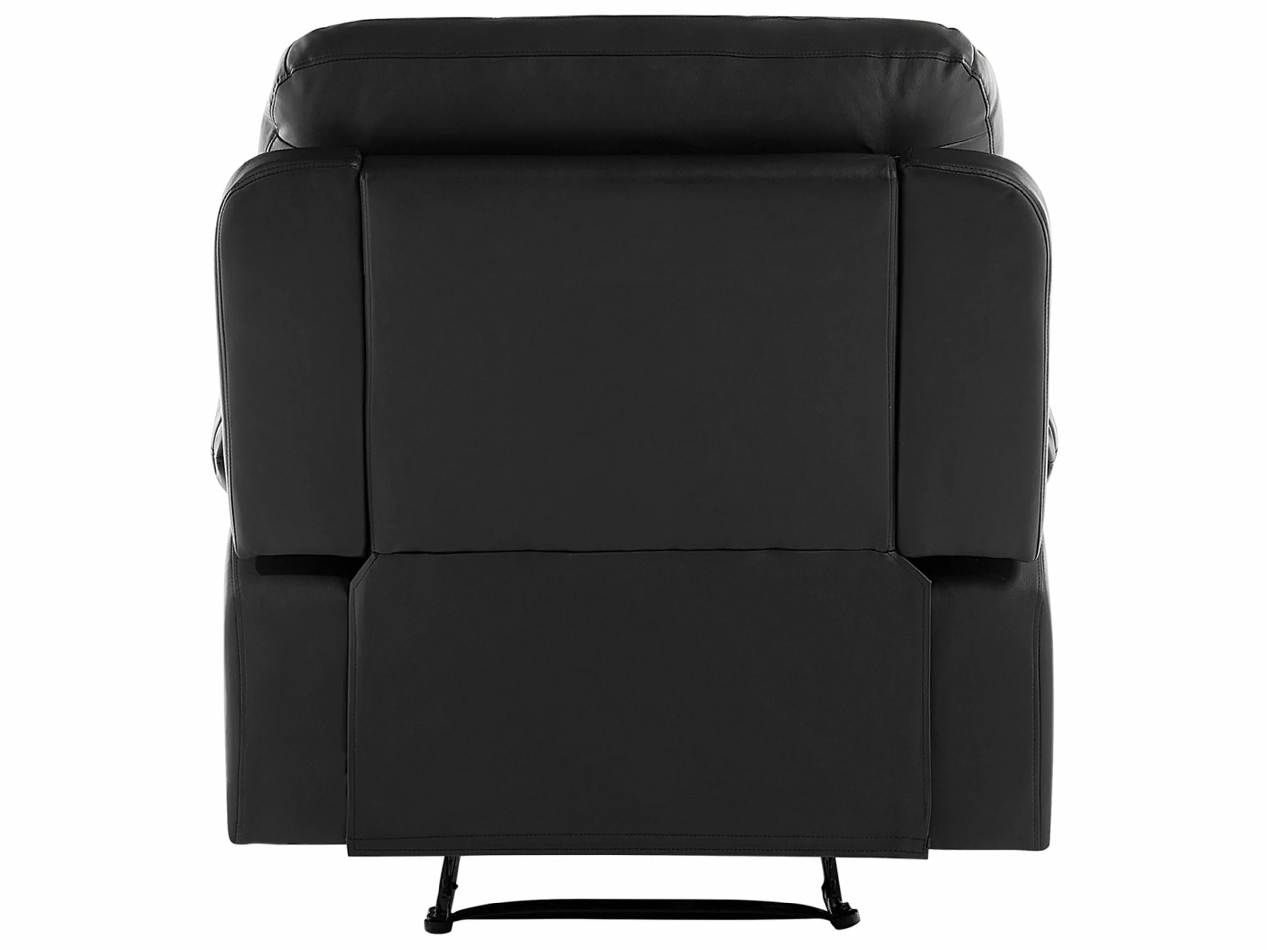 Beliani Sillón Reclinable De Piel Sintética Negra BERGEN 9 Beliani Sillón Reclinable De Piel Sintética Negra BERGEN - Imagen 9