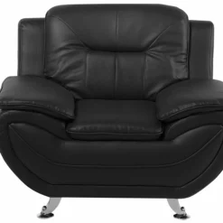 Beliani Sillón En Piel Sintética En Negro LEIRA 12 Beliani Sillón En Piel Sintética En Negro LEIRA -Sillones Ventas undef src sa picid 687287 type whitesh image scaled