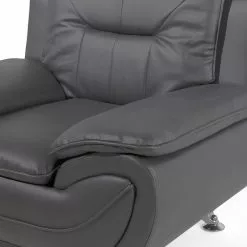 Beliani Sillón En Piel Sintética En Gris LEIRA 17 Beliani Sillón En Piel Sintética En Gris LEIRA -Sillones Ventas undef src sa picid 687312 type whitesh image scaled