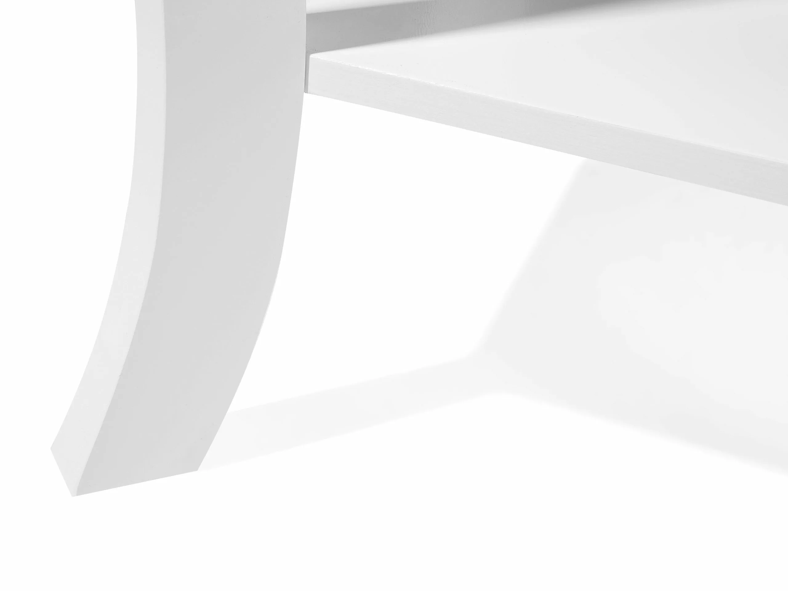 Beliani Mesa Auxiliar Blanca 42 X 42 Cm AVON - Imagen 7