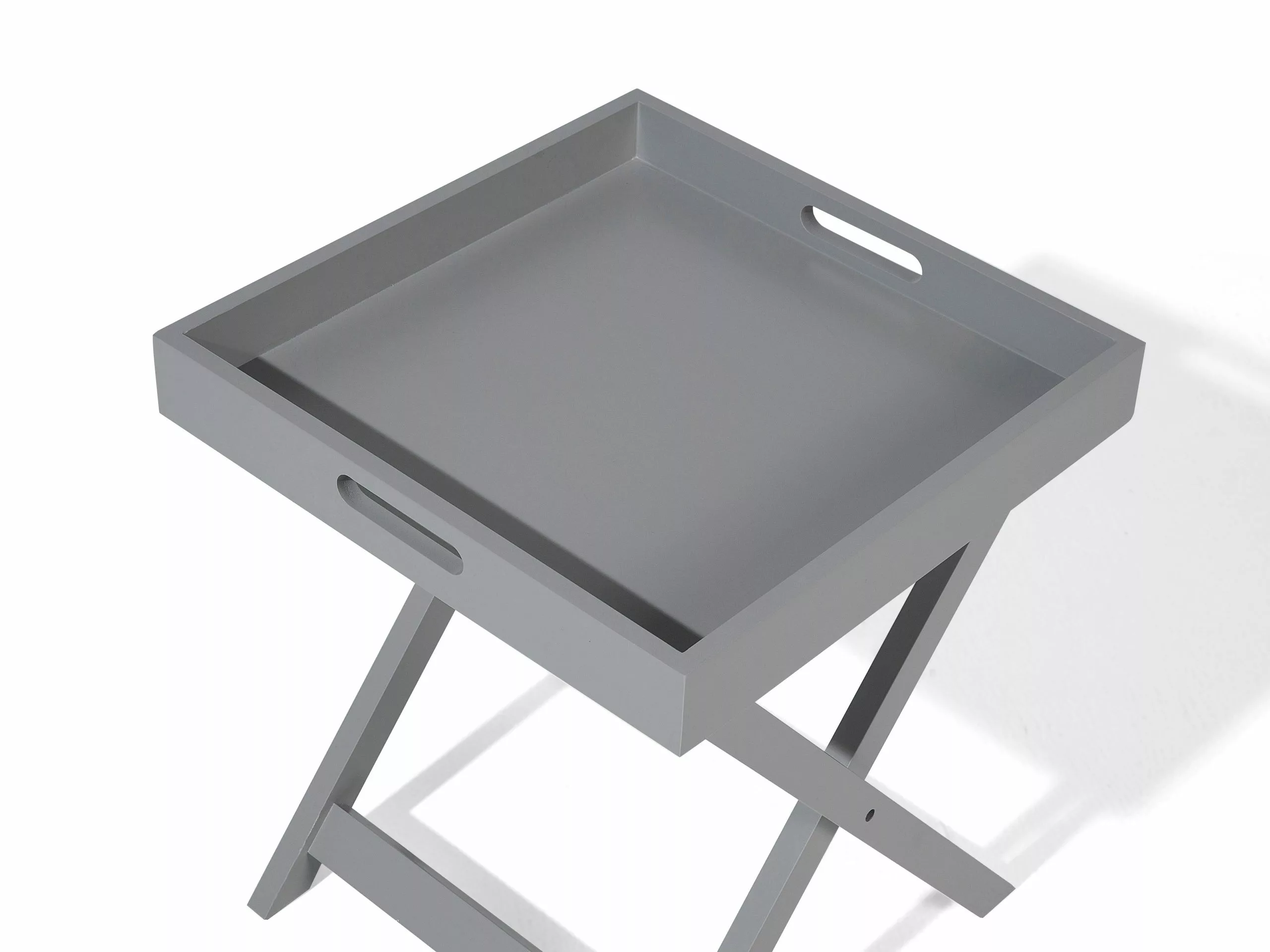 Beliani Mesa De Centro Gris 40 X 40 Cm CHESTER 8 Beliani Mesa De Centro Gris 40 X 40 Cm CHESTER - Imagen 8