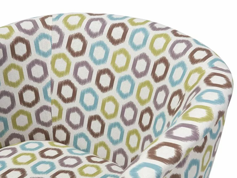 Beliani Sillón Tapizado Con Patrón Geométrico Multicolor ODENZEN 8 Beliani Sillón Tapizado Con Patrón Geométrico Multicolor ODENZEN - Imagen 8