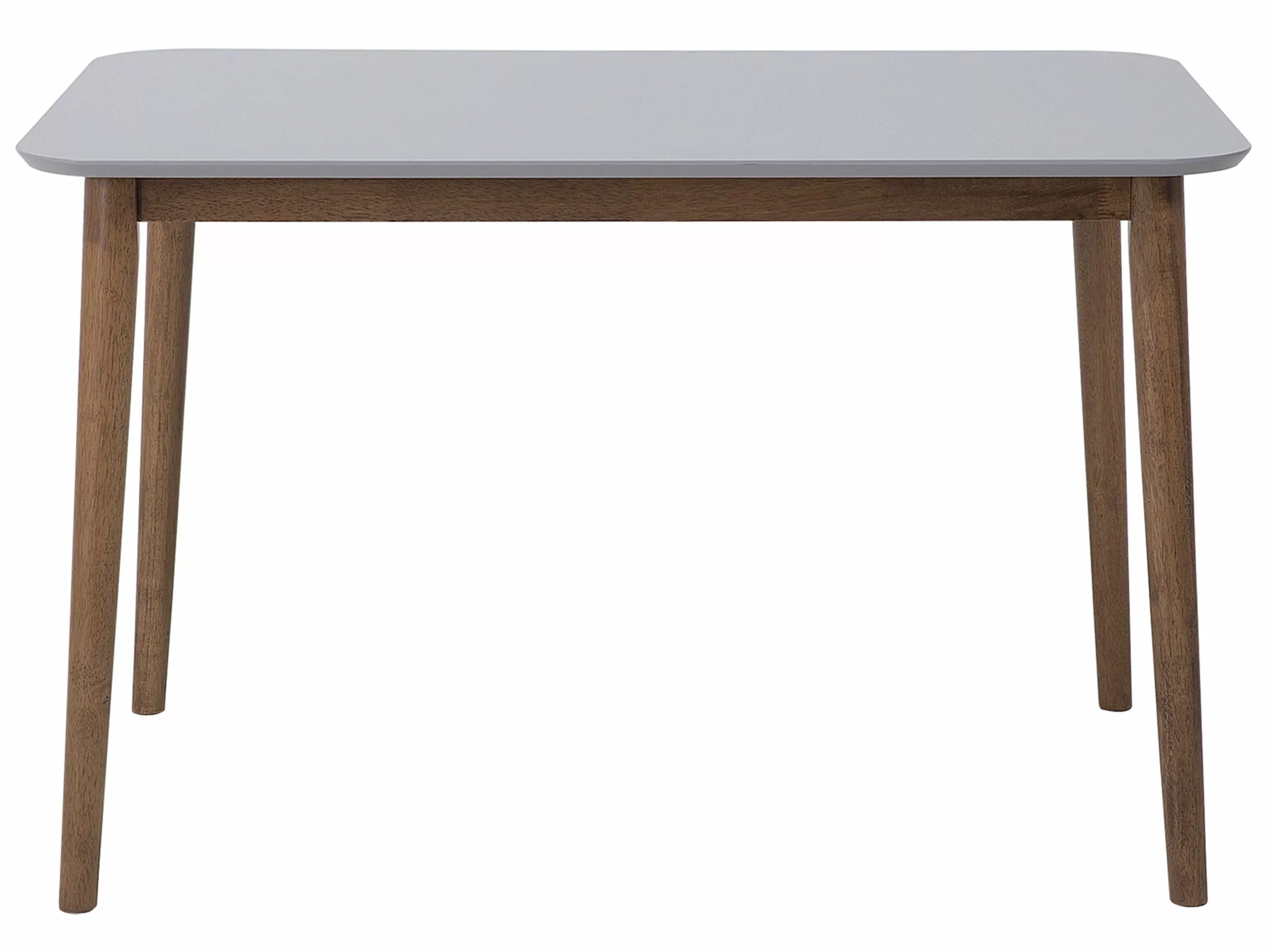 Beliani Conjunto De Comedor 4 Plazas De Madera De Caucho Oscura/gris Claro MODESTO 4 Beliani Conjunto De Comedor 4 Plazas De Madera De Caucho Oscura/gris Claro MODESTO - Imagen 4