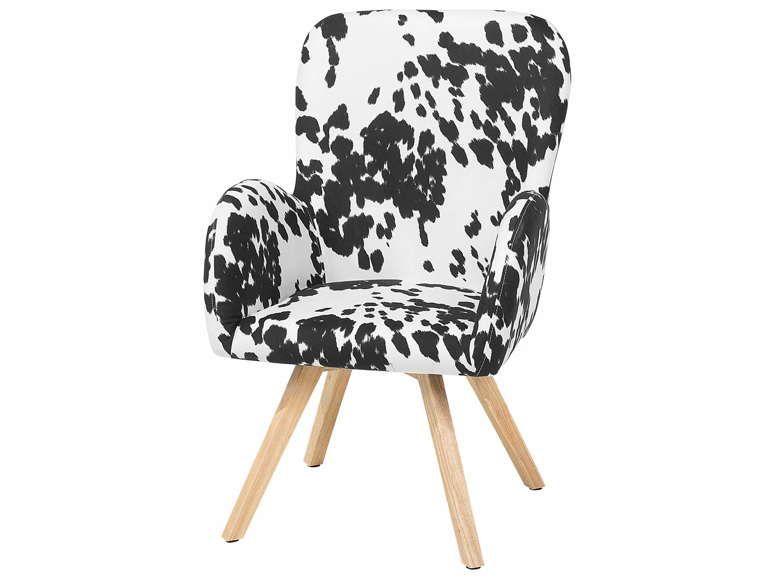 Beliani Sillón Blanco/negro BJARN 4 Beliani Sillón Blanco/negro BJARN - Imagen 4