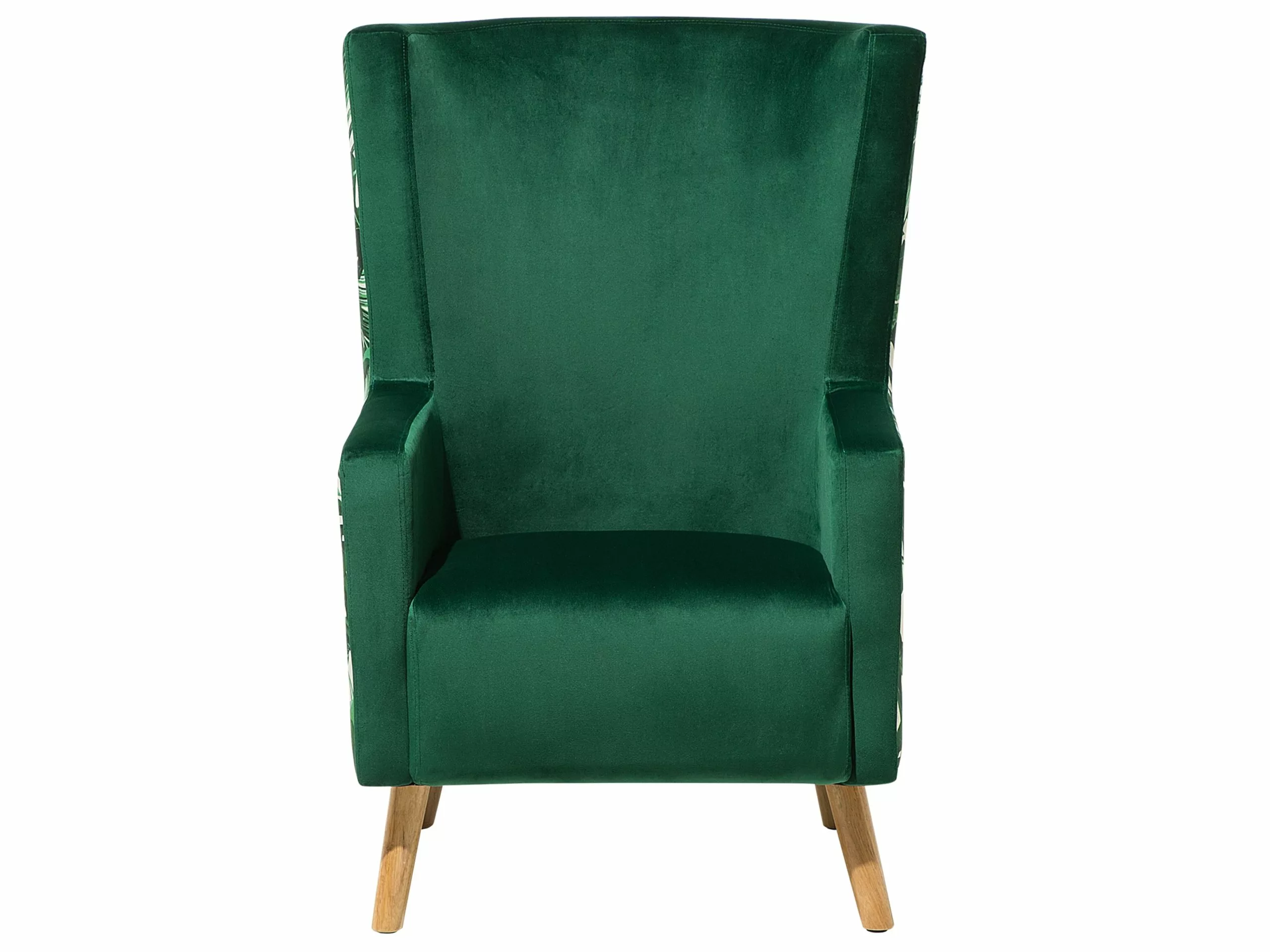Beliani Sillón De Terciopelo Verde ONEIDA 5 Beliani Sillón De Terciopelo Verde ONEIDA - Imagen 5
