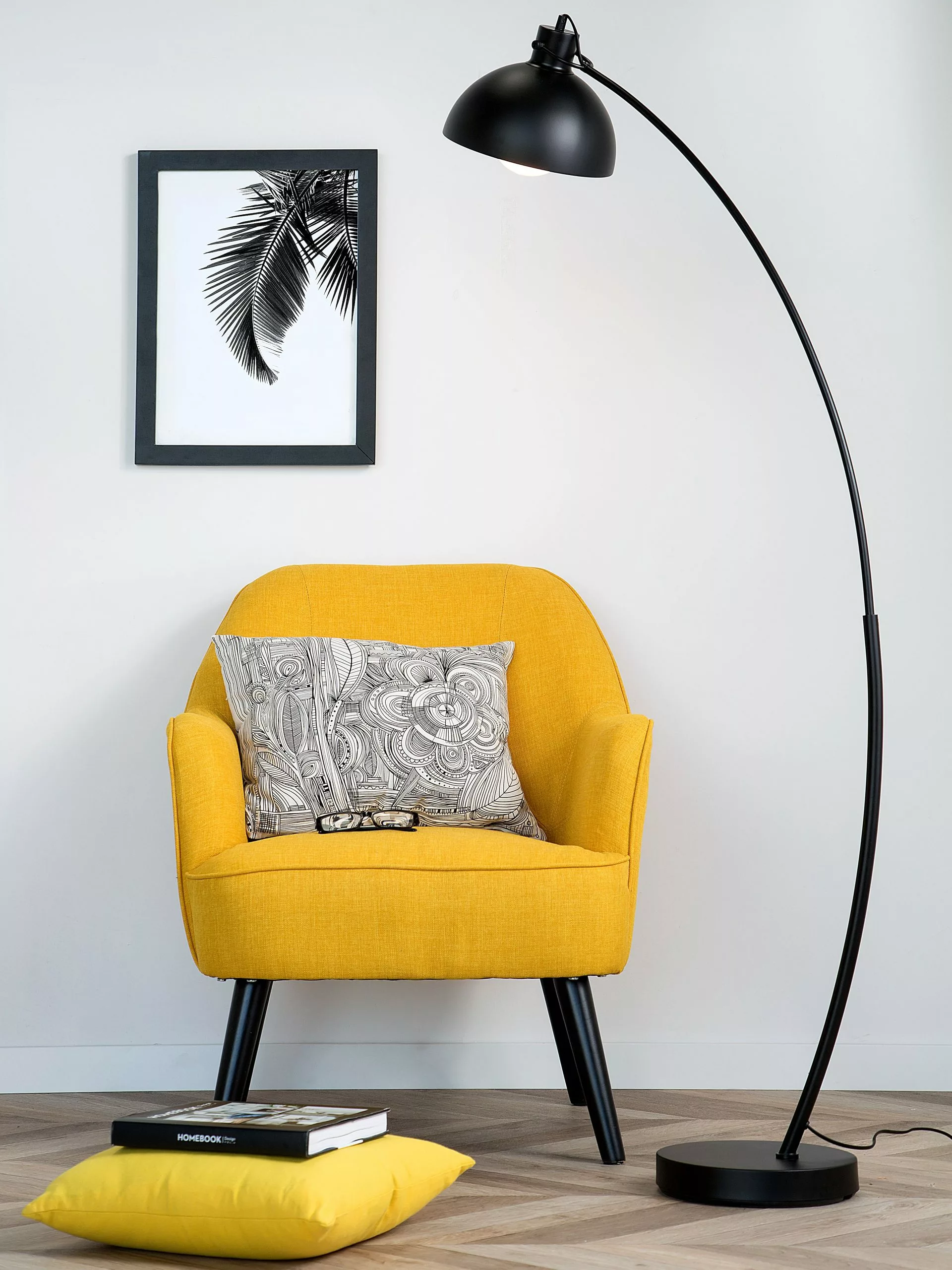 Beliani Sillón Amarillo LOKEN 3 Beliani Sillón Amarillo LOKEN - Imagen 3