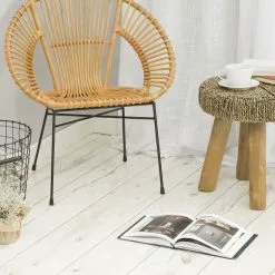 Beliani Mesa Auxiliar De Madera De Teca Clara ⌀ 44 Cm KELSEY 14 Beliani Mesa Auxiliar De Madera De Teca Clara ⌀ 44 Cm KELSEY -Sillones Ventas undef src sa picid 703622 type whitesh image scaled