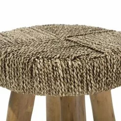 Beliani Mesa Auxiliar De Madera De Teca Clara ⌀ 44 Cm KELSEY 17 Beliani Mesa Auxiliar De Madera De Teca Clara ⌀ 44 Cm KELSEY -Sillones Ventas undef src sa picid 703664 type whitesh image scaled