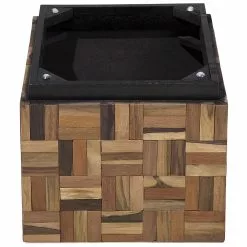 Beliani Mesa De Centro De Madera De Teca Oscura 45 X 45 Cm GAMETI -Sillones Ventas undef src sa picid 704545 type whitesh image scaled