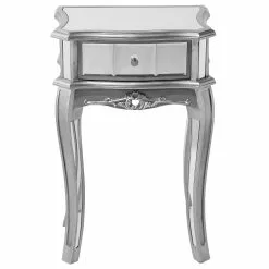 Beliani Consola De Vidrio Plateado 48 X 34 Cm SOMMA 15 Beliani Consola De Vidrio Plateado 48 X 34 Cm SOMMA -Sillones Ventas undef src sa picid 705220 type whitesh image scaled