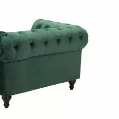 Beliani Sillón De Terciopelo Verde CHESTERFIELD -Sillones Ventas undef src sa picid 705663 type whitesh image scaled