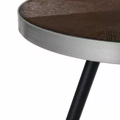 Beliani Mesa De Centro Madera Oscura/negro/plateado ⌀ 61 Cm RAMONA 13 Beliani Mesa De Centro Madera Oscura/negro/plateado ⌀ 61 Cm RAMONA -Sillones Ventas undef src sa picid 705752 type whitesh image scaled