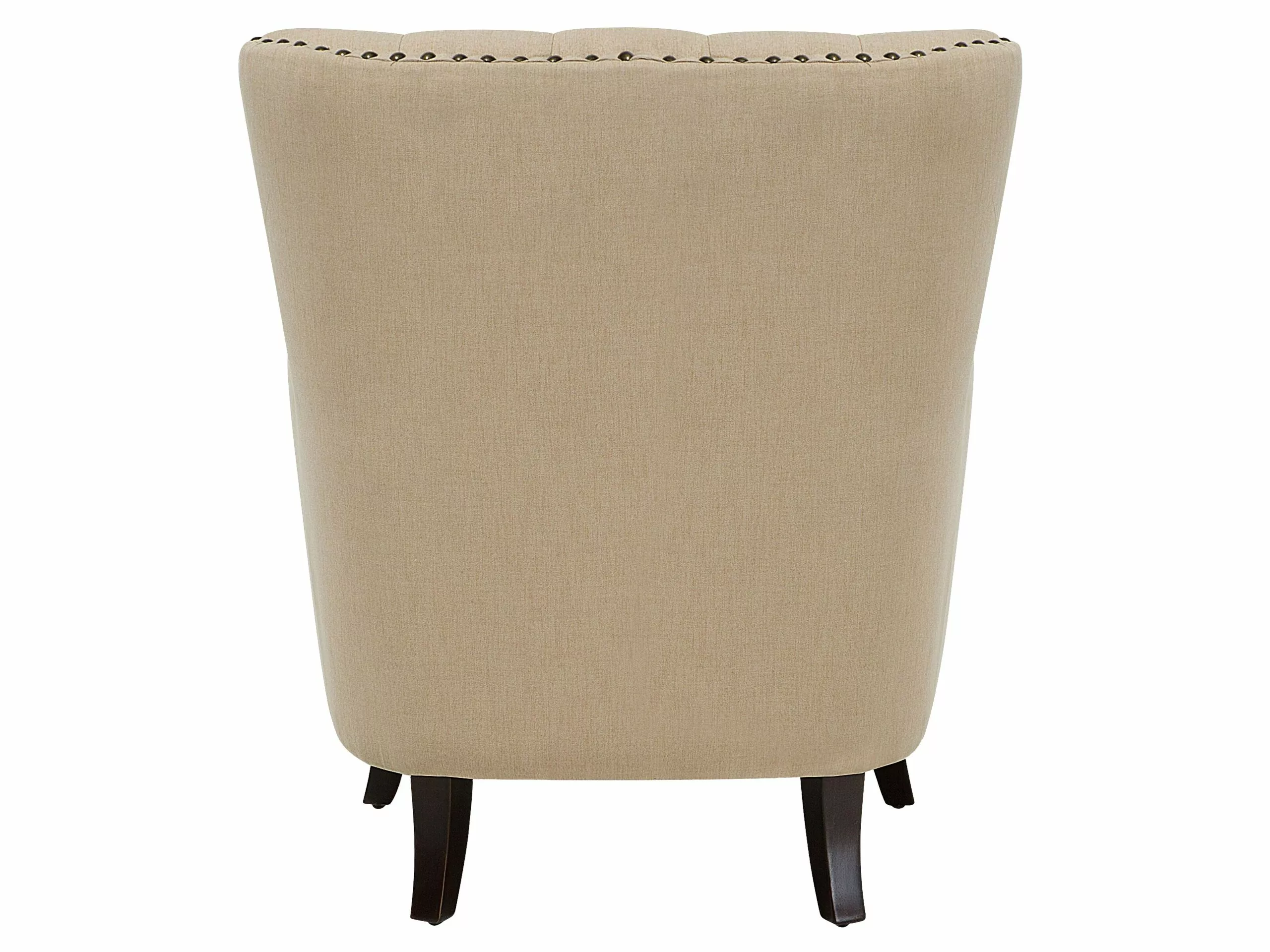 Beliani Sillón Tapizado Beige VIBORG II - Imagen 5