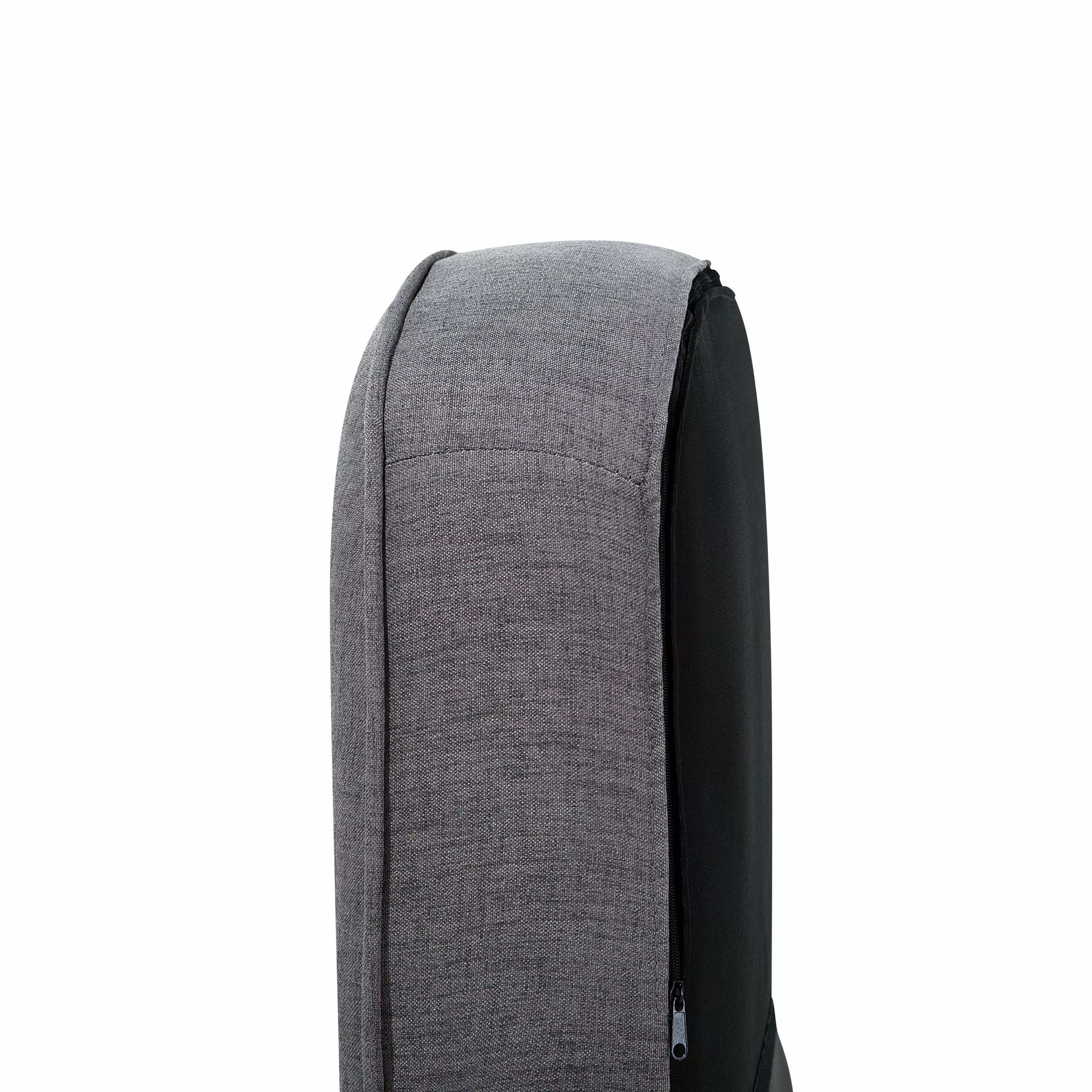 Beliani Sillón Tapizado Gris Oscuro VIBORG II - Imagen 7