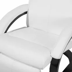 Beliani Sillón Reclinable En Piel Sintética Blanco MIGHT -Sillones Ventas undef src sa picid 709325 type whitesh image scaled
