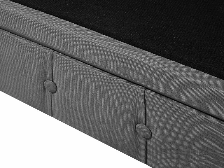 Beliani Sillón Tapizado Gris CHESTERFIELD - Imagen 8