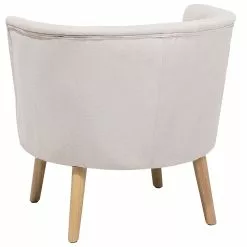 Beliani Sillón Tapizado Blanco Crema ODENZEN -Sillones Ventas undef src sa picid 710476 type whitesh image scaled