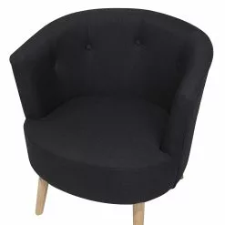 Beliani Sillón Tapizado Negro ODENZEN 15 Beliani Sillón Tapizado Negro ODENZEN -Sillones Ventas undef src sa picid 710497 type whitesh image scaled