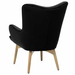 Beliani Sillón De Terciopelo Negro Con Reposapiés VEJLE 15 Beliani Sillón De Terciopelo Negro Con Reposapiés VEJLE -Sillones Ventas undef src sa picid 712867 type whitesh image scaled
