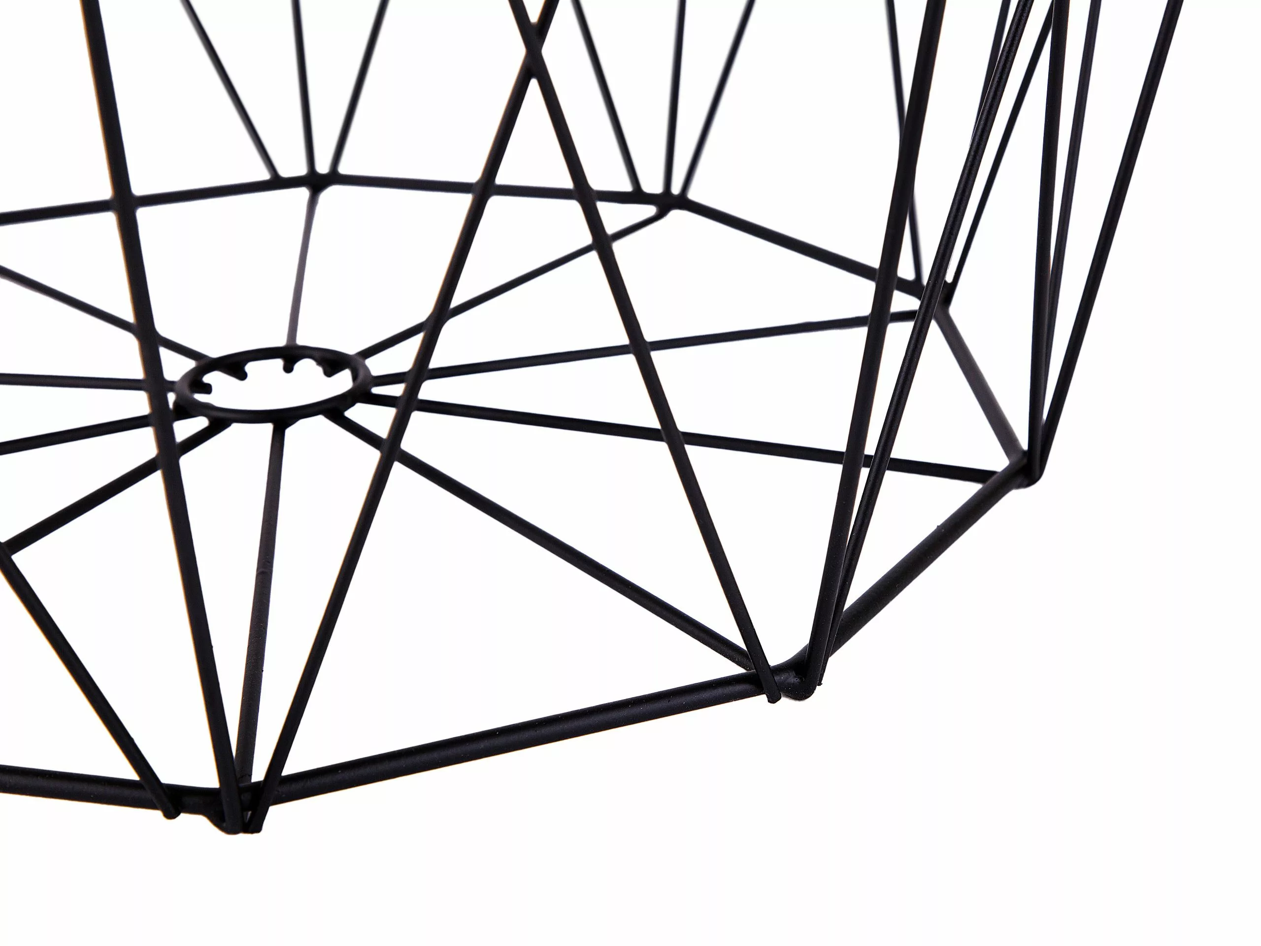 Beliani Mesa Auxiliar Madera Clara/negro 43 Cm ELIDA - Imagen 7