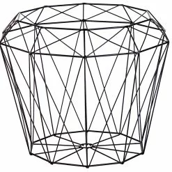 Beliani Mesa Auxiliar Madera Clara/negro 43 Cm ELIDA -Sillones Ventas undef src sa picid 716017 type whitesh image scaled