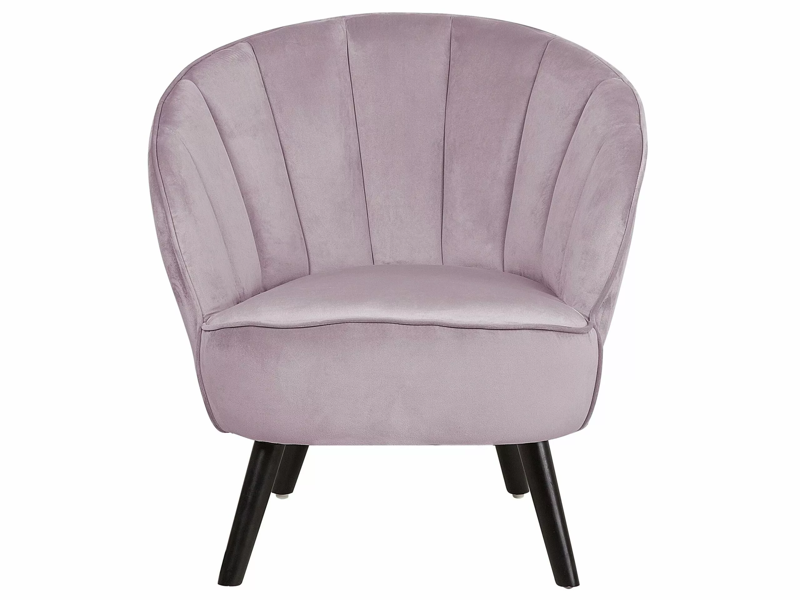 Beliani Sillón De Terciopelo Rosa DALA 4 Beliani Sillón De Terciopelo Rosa DALA - Imagen 4