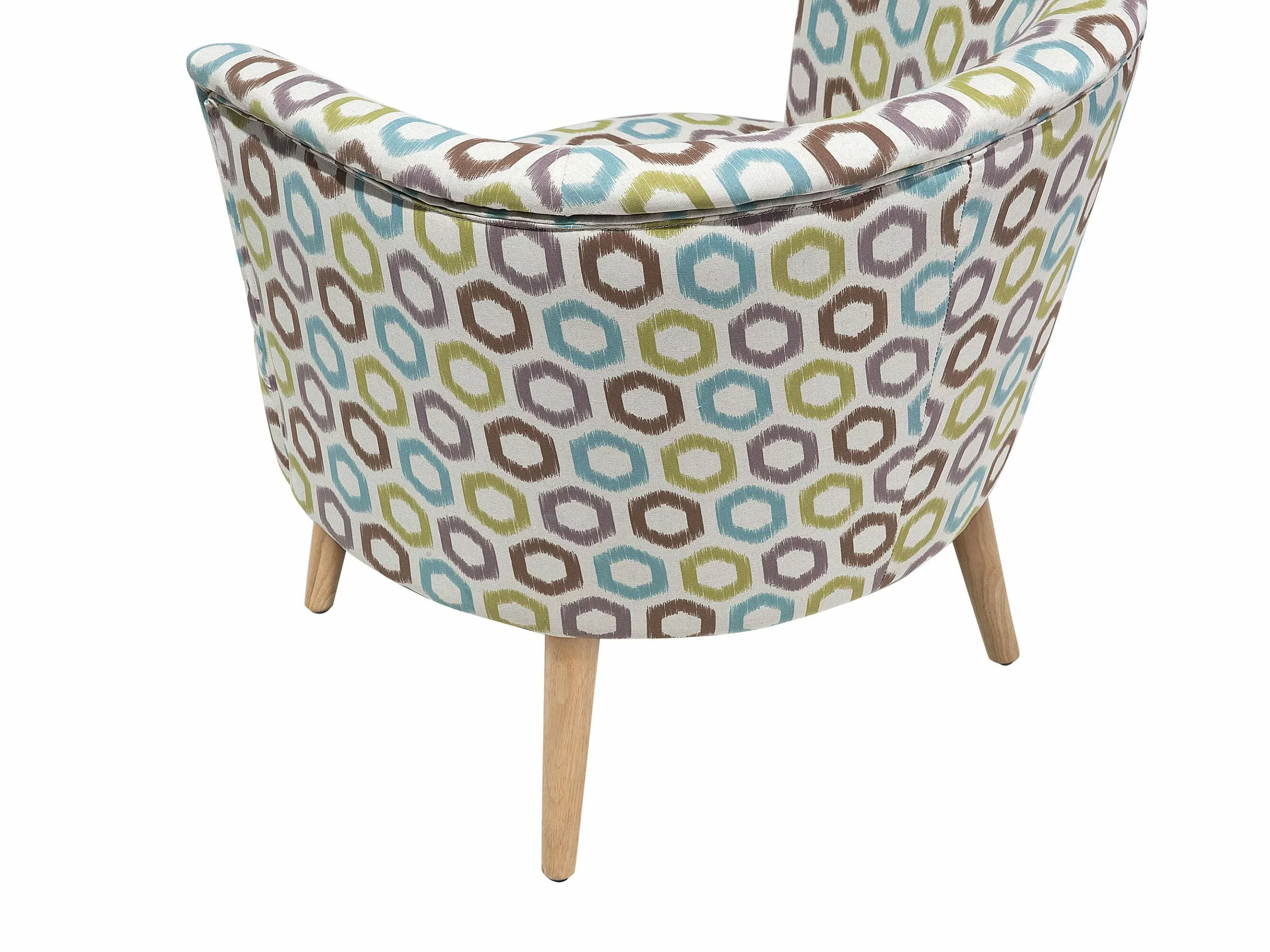 Beliani Sillón Tapizado Con Patrón Geométrico Multicolor ODENZEN 6 Beliani Sillón Tapizado Con Patrón Geométrico Multicolor ODENZEN - Imagen 6