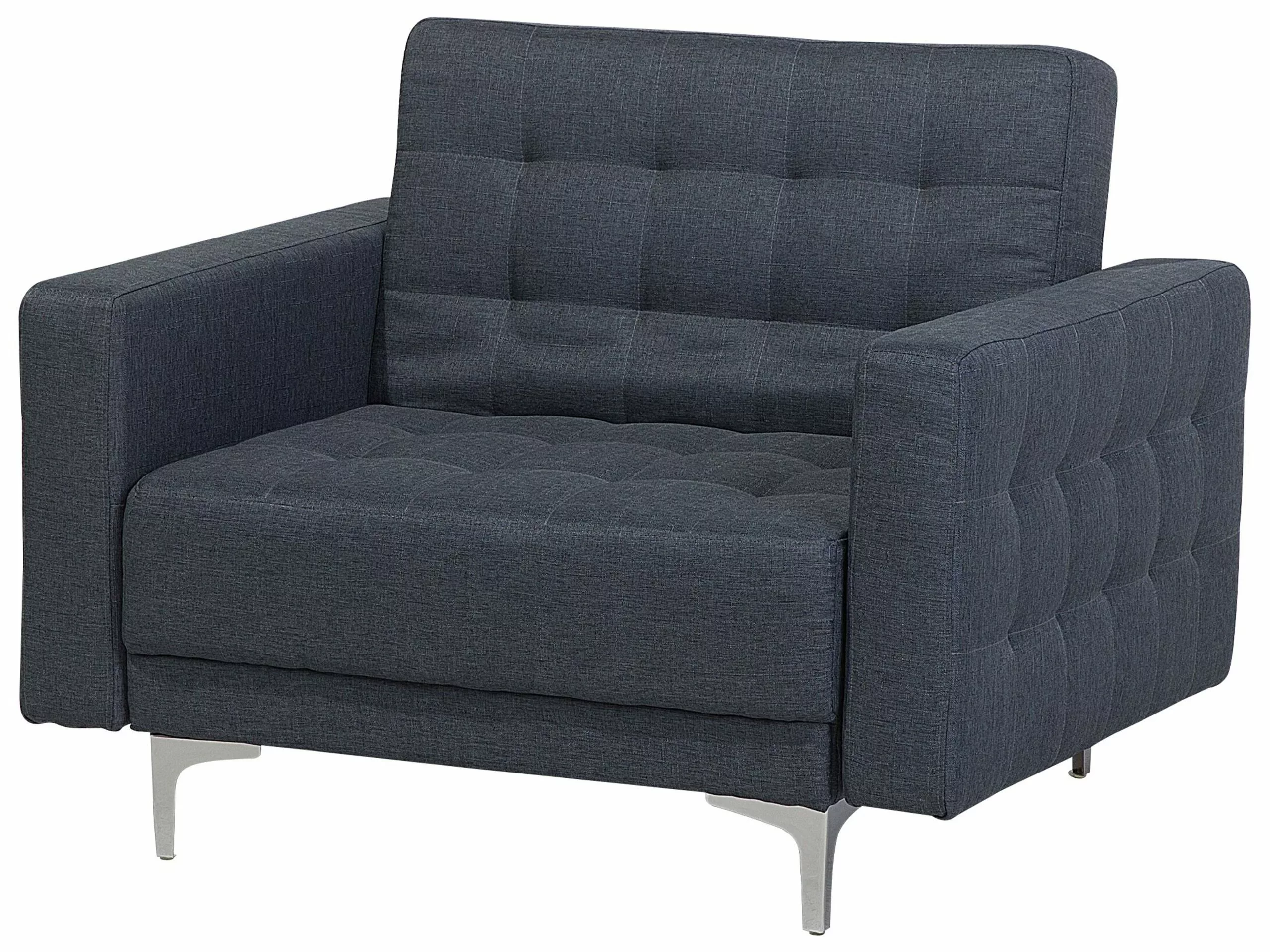 Beliani Sillón Tapizado Gris Oscuro ABERDEEN 5 Beliani Sillón Tapizado Gris Oscuro ABERDEEN - Imagen 5
