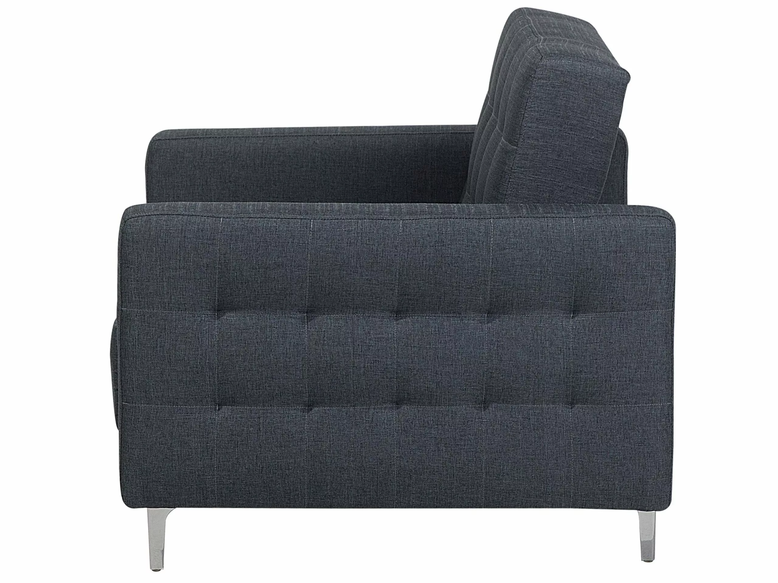 Beliani Sillón Tapizado Gris Oscuro ABERDEEN 6 Beliani Sillón Tapizado Gris Oscuro ABERDEEN - Imagen 6