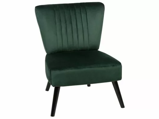Beliani Sillón De Terciopelo Verde VAASA -Sillones Ventas undef src sa picid 719853 type whitesh image