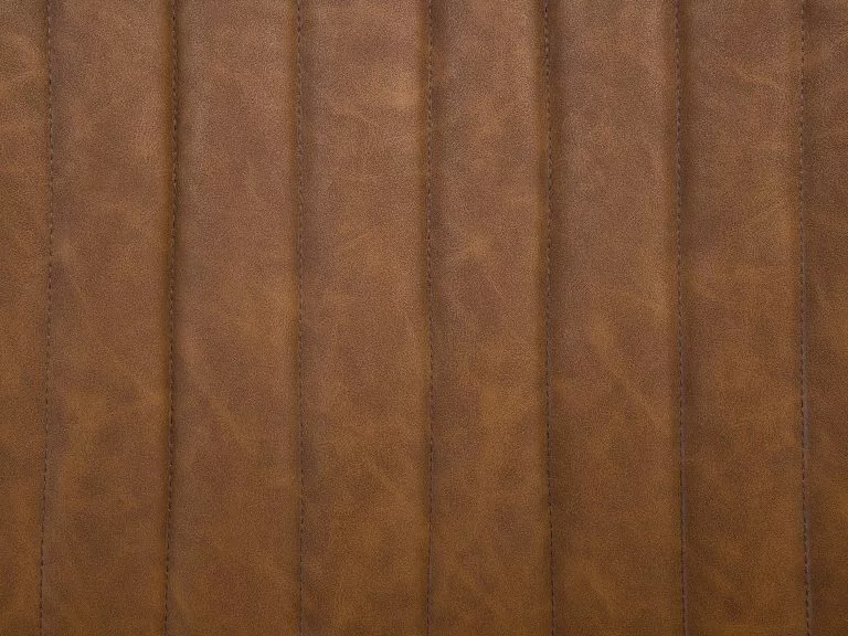 Beliani Sillón Tapizado En Piel Sintética Marrón VAASA 7 Beliani Sillón Tapizado En Piel Sintética Marrón VAASA - Imagen 7