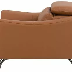 Beliani Sillón De Piel Marrón Dorado NARWIK 15 Beliani Sillón De Piel Marrón Dorado NARWIK -Sillones Ventas undef src sa picid 720580 type whitesh image scaled