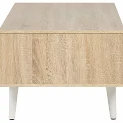 Beliani Mesa De Centro Madera Clara/blanco 120 X 60 Cm SWANSEA -Sillones Ventas undef src sa picid 722632 type whitesh image scaled