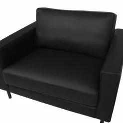Beliani Sillón De Piel Negra SAVALEN 13 Beliani Sillón De Piel Negra SAVALEN -Sillones Ventas undef src sa picid 723721 type whitesh image scaled