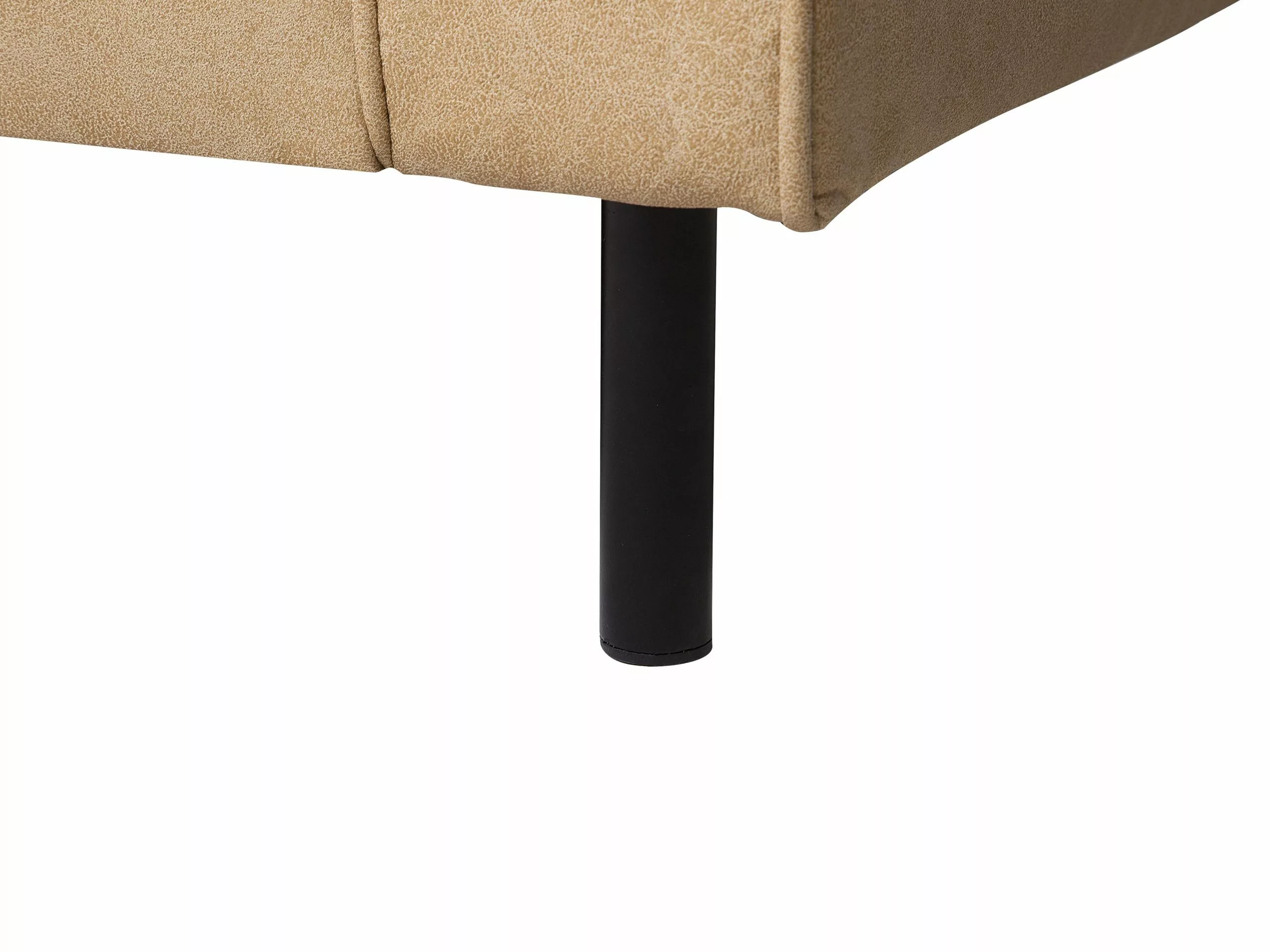 Beliani Sillón De Piel Sintética Beige/negro SAVALEN 7 Beliani Sillón De Piel Sintética Beige/negro SAVALEN - Imagen 7