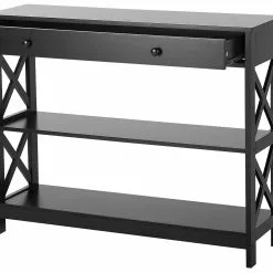 Beliani Consola Negra 100 X 30 Cm MONTGOMERY 14 Beliani Consola Negra 100 X 30 Cm MONTGOMERY -Sillones Ventas undef src sa picid 729713 type whitesh image scaled