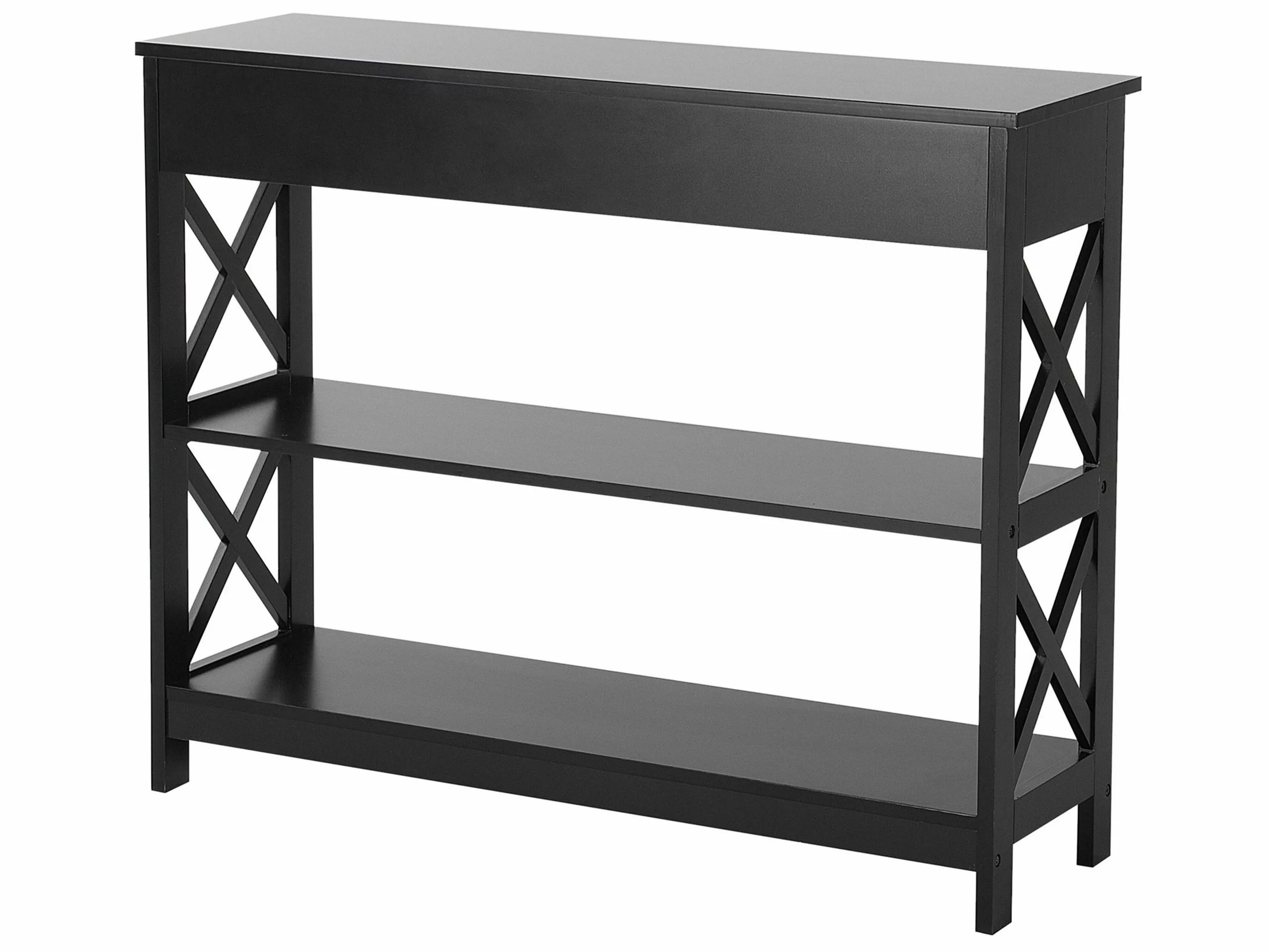 Beliani Consola Negra 100 X 30 Cm MONTGOMERY 6 Beliani Consola Negra 100 X 30 Cm MONTGOMERY - Imagen 6