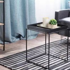 Beliani Mesa De Centro De Metal Negro 38 X 38 Cm SAXON 9 Beliani Mesa De Centro De Metal Negro 38 X 38 Cm SAXON -Sillones Ventas undef src sa picid 733146 type color image scaled