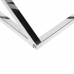 Beliani Mesa De Centro De Vidrio Transparente/plateado 60 X 60 Cm BEVERLY -Sillones Ventas undef src sa picid 733161 type whitesh image scaled